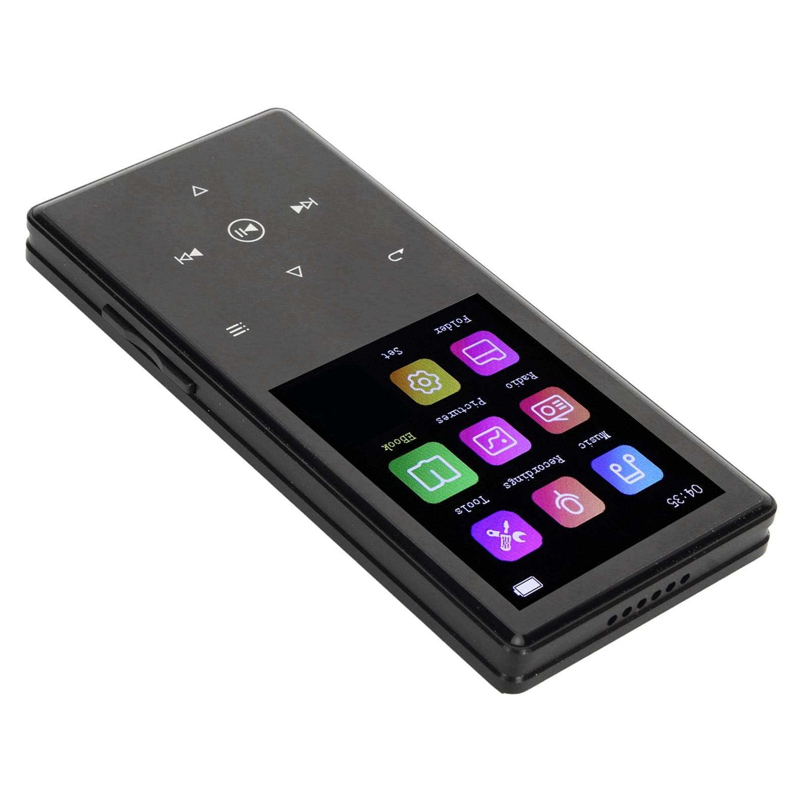 MP3 Player Multifunction HiFi Lossless Sound Noise Canceling Electric Book Color Screen Ultra Thin 16GB