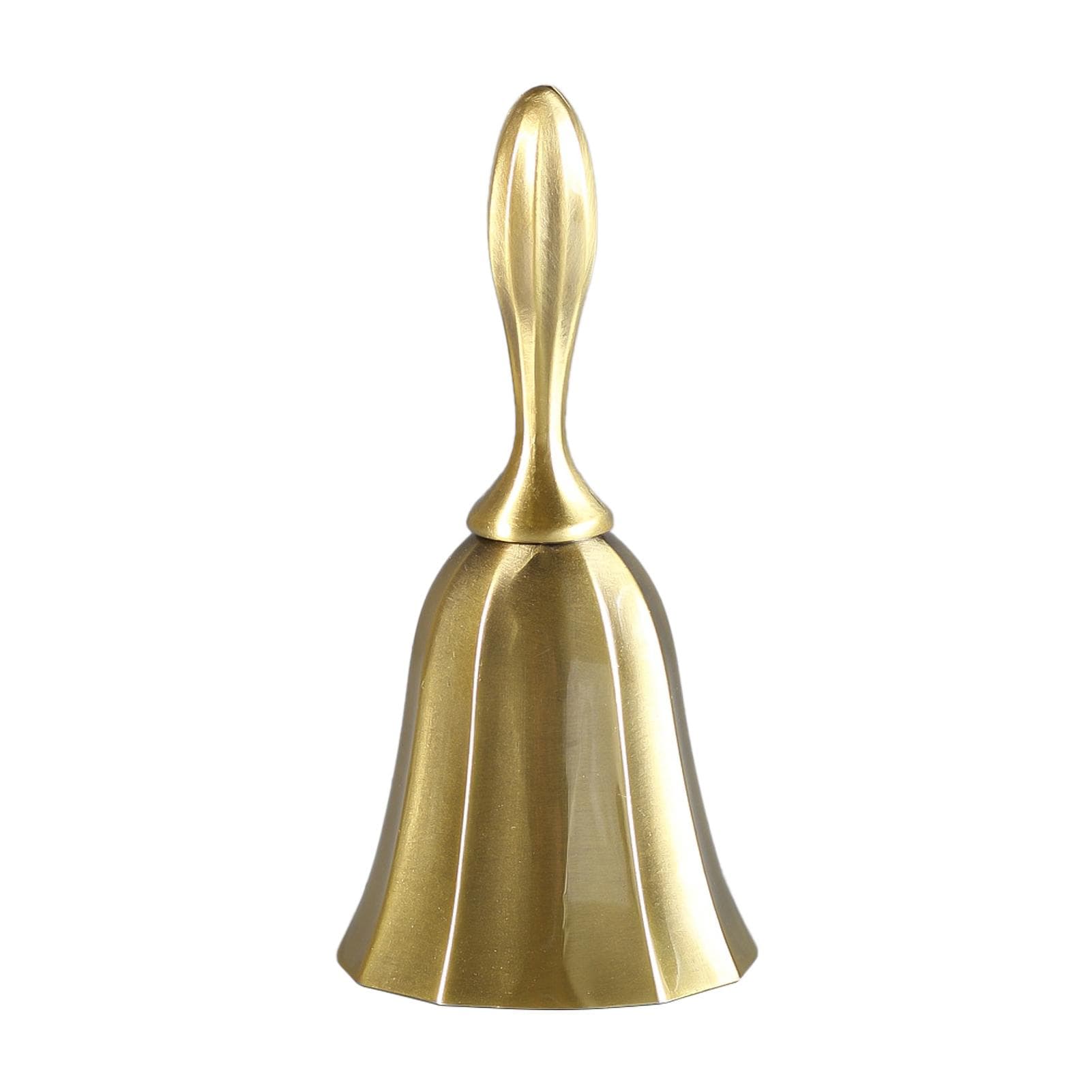 Multifunctional Hand Bell Call Bell Musical Instrument for Home School Church Restaurants no pattern bronze