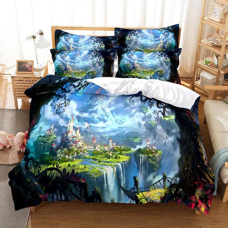 bedding set duvet cover set 3d bedding digital printing bed linen queen size bedding set fashion design EU single(135x200cm)