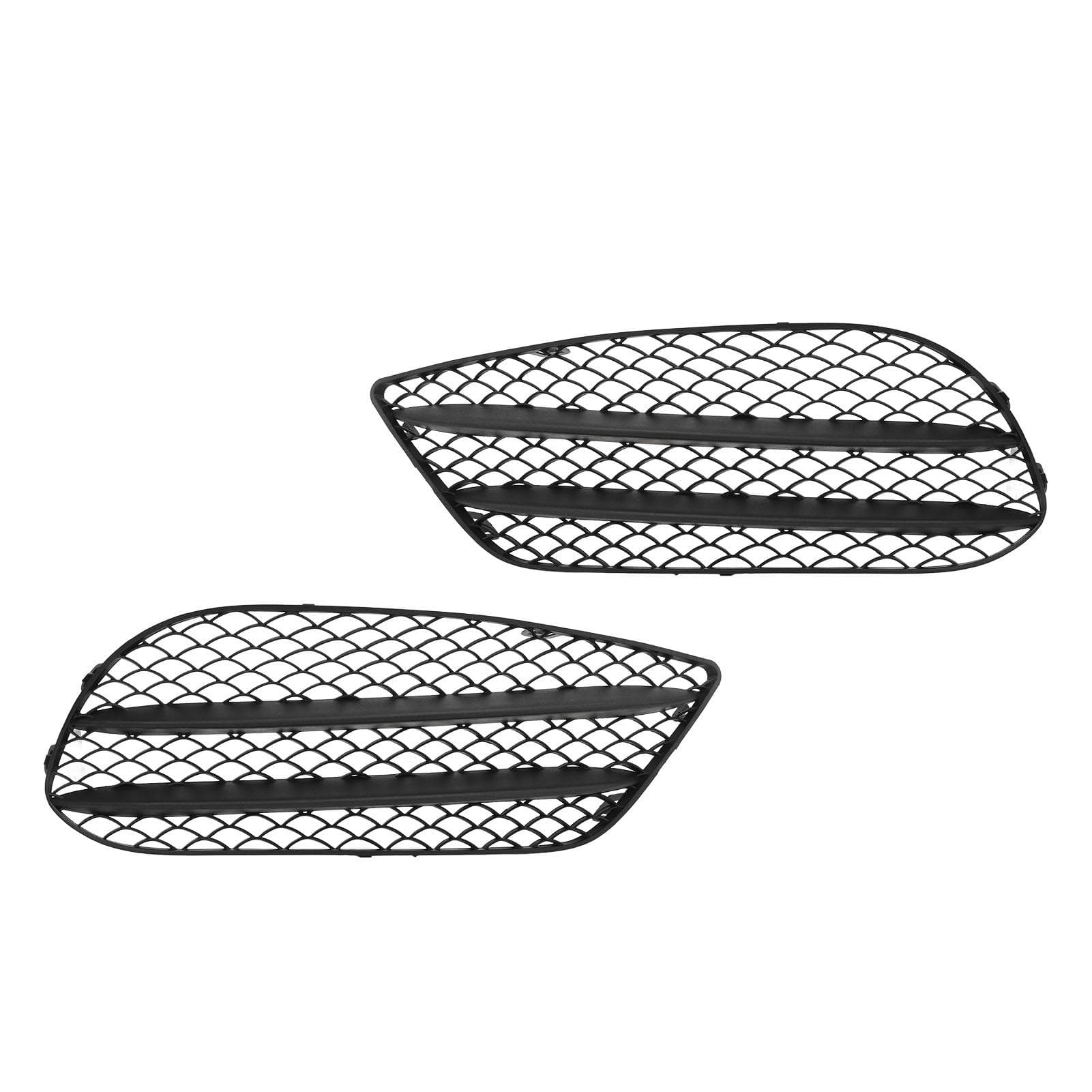 1 Pair Front Bumper Fog Light Grille Black Replacement For Benz E?Class Coupe W207 A207 C207 AMG