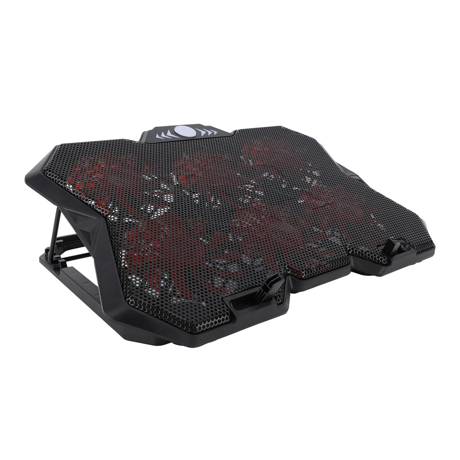 Laptop Cooling Pad 6 Height Adjustable RGB Silent 6 Fan Metal Mesh Gaming Notebook Cooler Computer