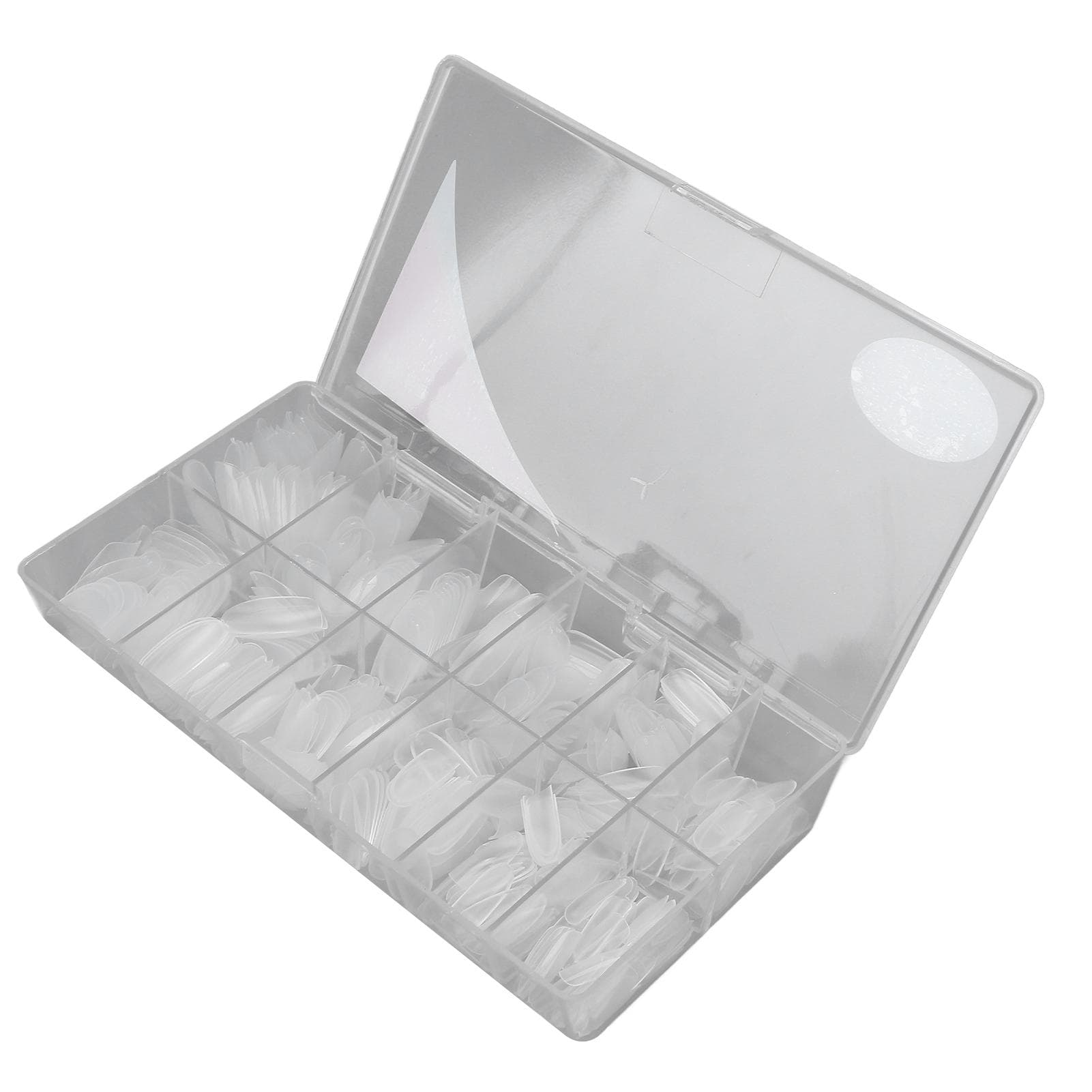 504pcs Extra Long False Nail Tips Frosted Oval Thin Full Cover Transparent Artificial Nails Tips