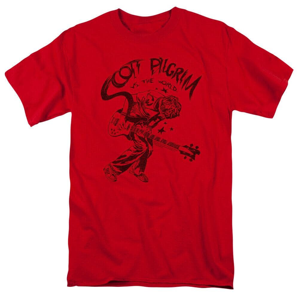 Scott Pilgrim VS The World Rockin Movie Tee Red Unisex T-shirt S