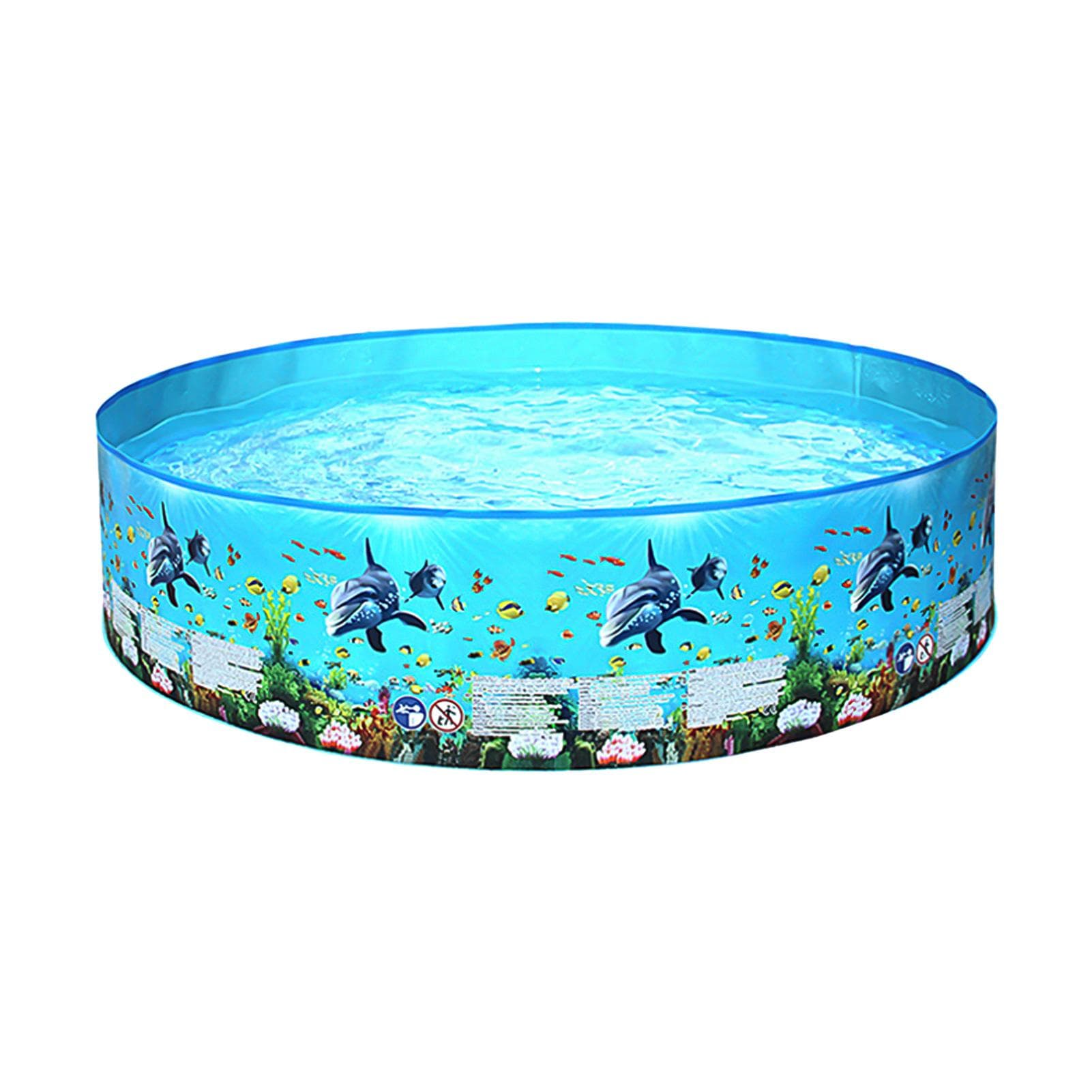 Outdoor Children Swimming Pool Portable Foldable Round Shape Swimming Pools 152x25cm