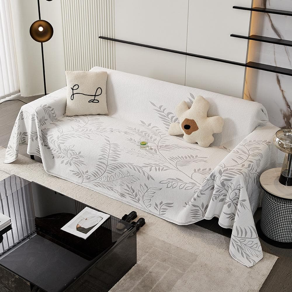 Cool Feeling Technology Fabric Sofa Towel Blankets Printed Couch Blanket Inclusive One-piece Type Ice Shreds Cover Cloth Towel 180x130cm1pcs
