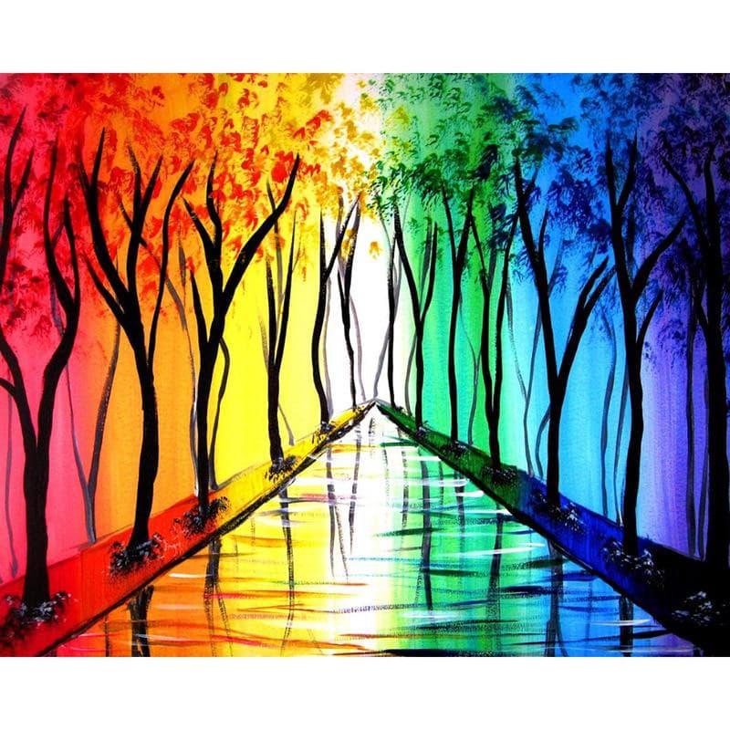 Diamond Embroidery Four Seasons Tree Broderies Diamond Painting Full Patterns Rhinestones 20X30CM