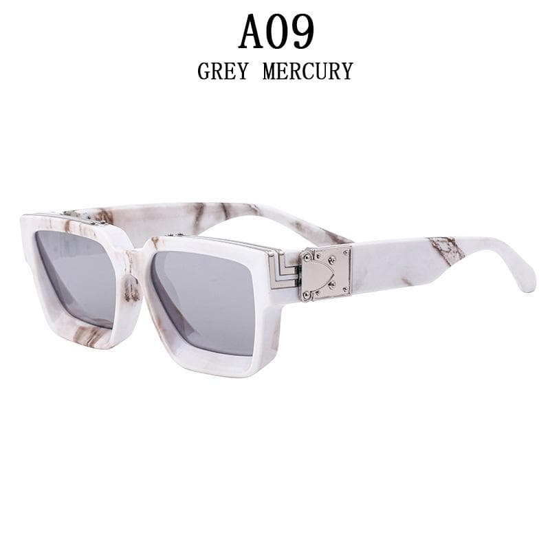 Millionaire Sunglasses For Men Vintage Square Fashion Glasses Luxury Retro Sunglasses Women Trending Punk Gafas De Sol Lentes CHINA&As the picture