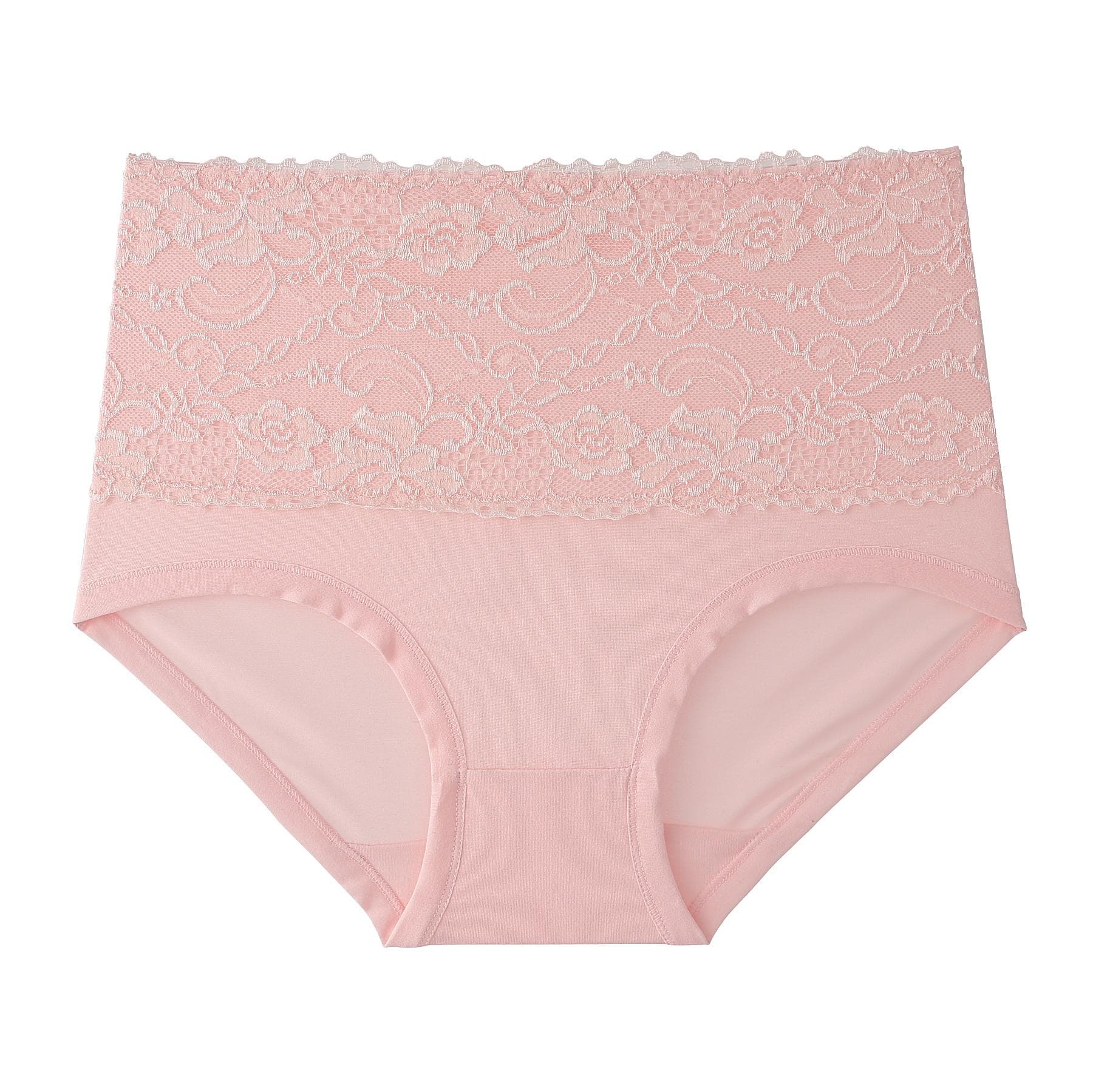 High Waist Women's Panties Lace Women's Large Size Panties Solid Color High-waisted Triangle Pants Underwear Briefs M