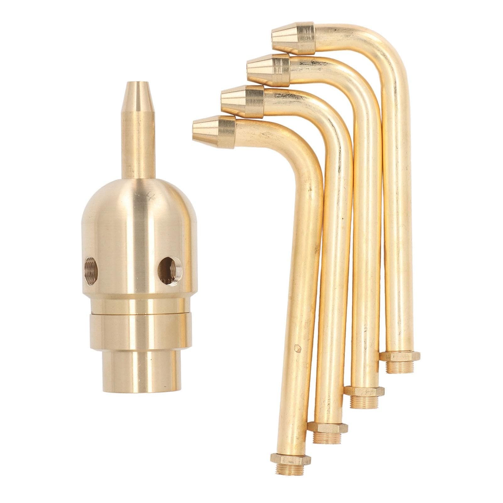 Rotating Fountain Nozzle 4 Arm Brass Water Fountain Spray Head Sprinkler for Garden Pond Courtyard
