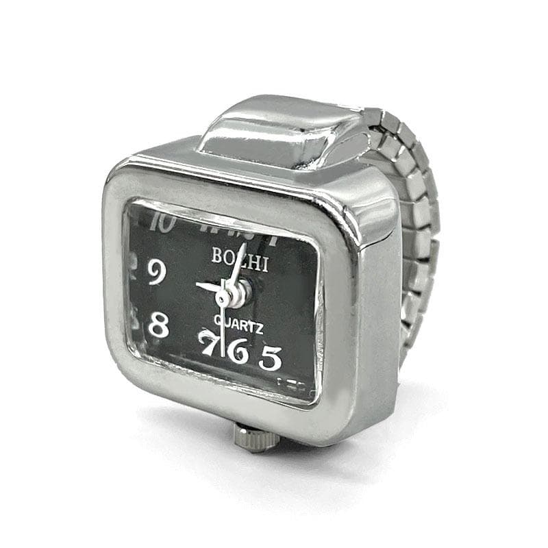 Mini fashion couple Ring watch black