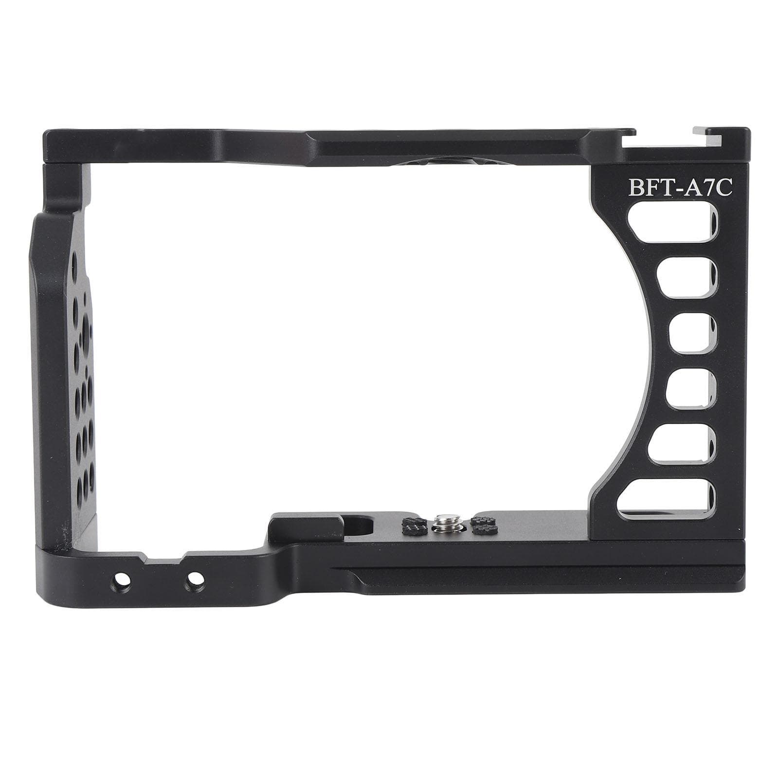 Aluminum Alloy Camera Cage for A7C with 14in 38in Screw Holes Cold Shoe Mount Vertical Shot