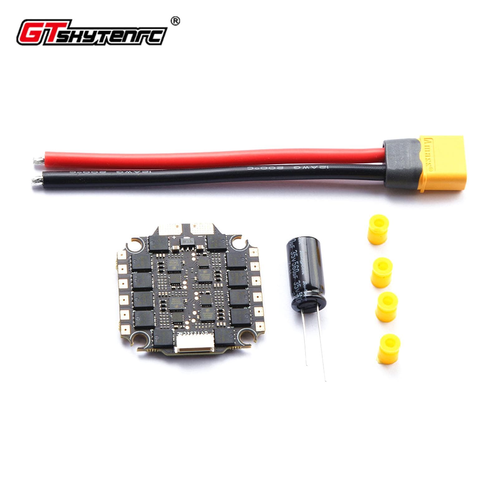 GTSKYTENRC Tracker 50A V2 4 In 1 ESC HV 2-6S for Remote Control FPV Drone Plane Remote Control black