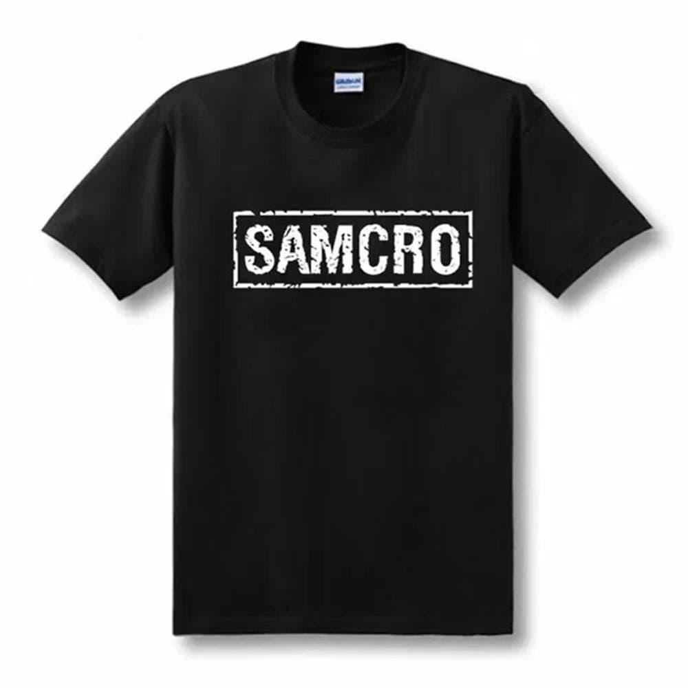 Sons of Anarchy SAMCRO Print T-shirt Men Women Trend Hip Hop Rock Oversized Short Sleeve Tee Cotton T Shirts Clothes Tops 65051 L