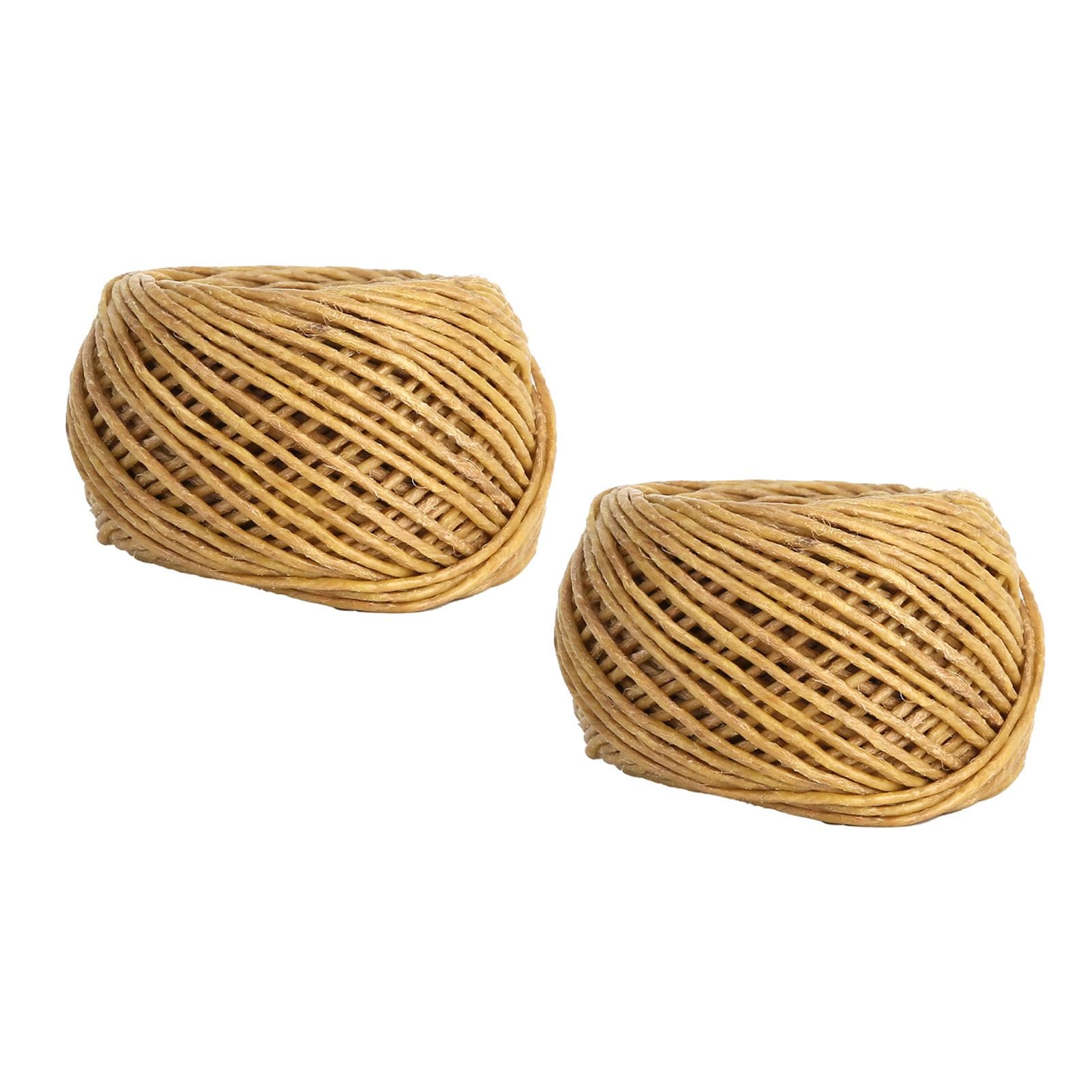 2pcs Candle Wicks 2mm Waxed Non Toxic Environmentally Friendly Organic Hemp Wicks for DIY Candles 60M