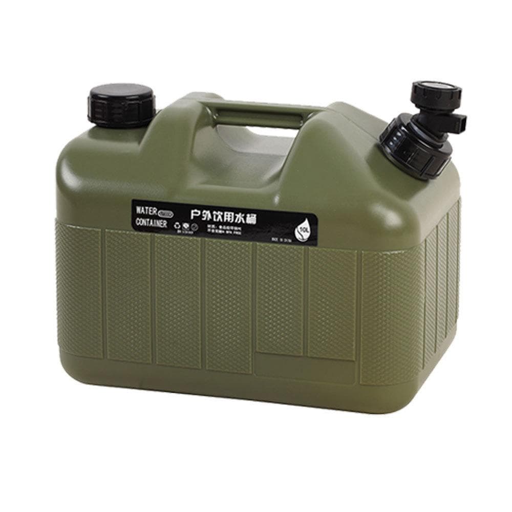 25L Camping Water Containers Portable Emergency PE Water Tank with Faucet for Camping Hiking 10L