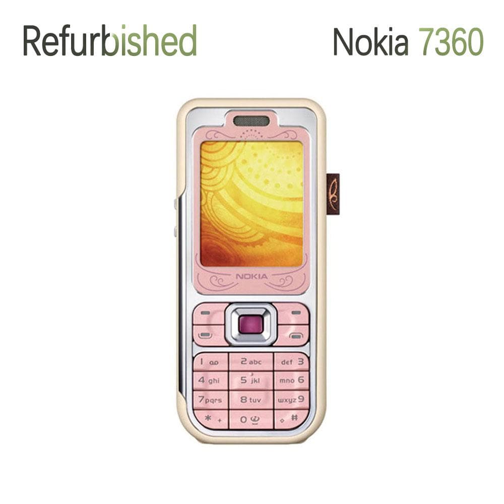 Refurbished Nokia Original Nokia 7360 Mobile Phone With 1 SIM Simple Set yellow