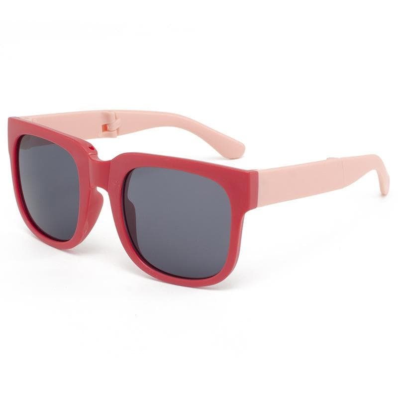 New Fashionable Folding Children Sunglasses Cute Baby Square Frame UV Protection Eyewear Summer Kids Accessories 1PC