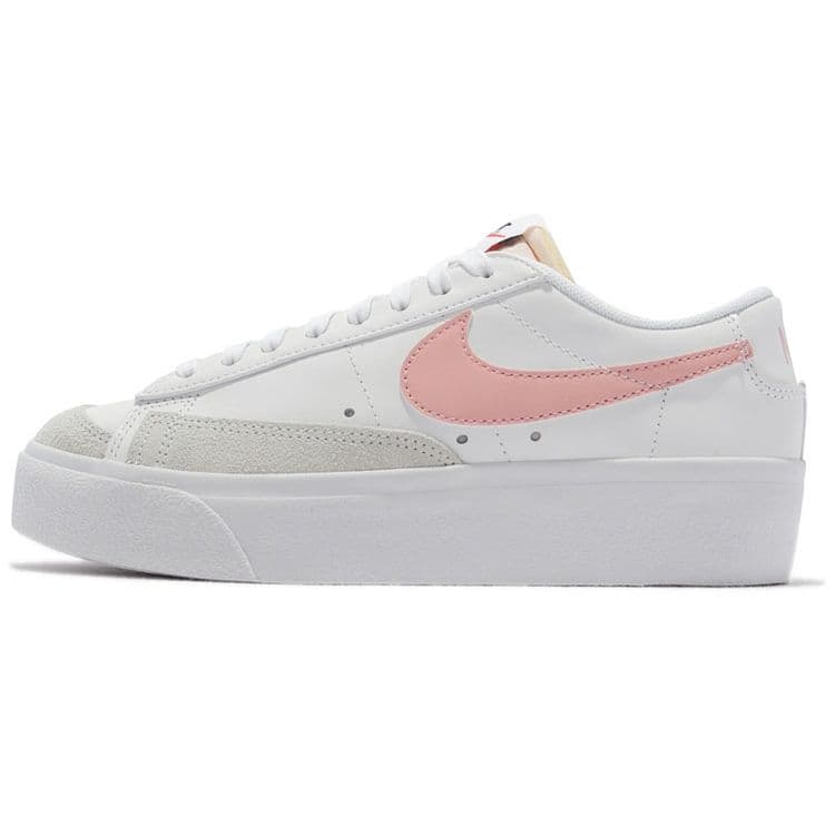 Nike Blazer Low Platform White Pink Glaze Women Sneakers Summit-White Black DJ0292-103 42