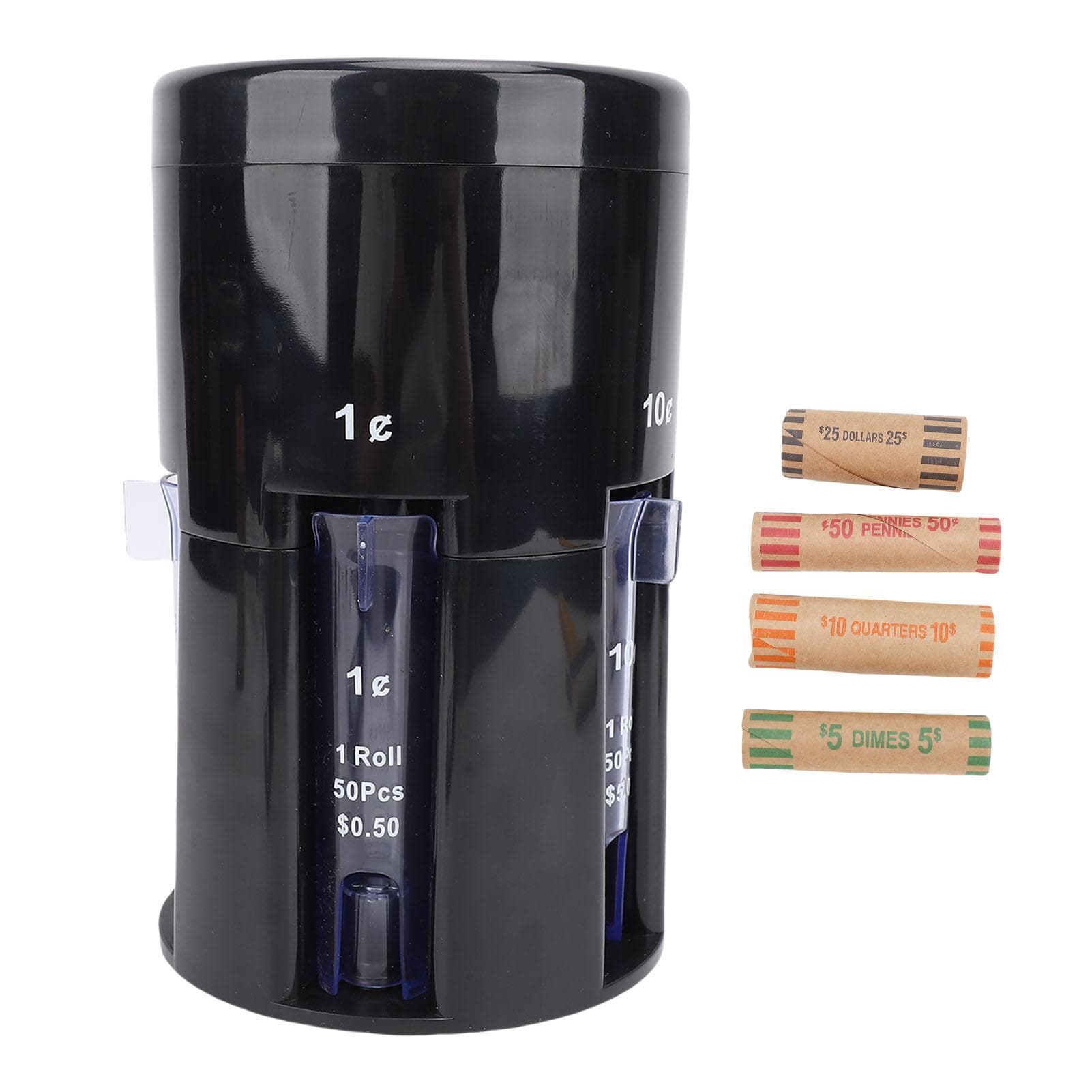 5 in 1 Automatic Coin Sorter Compact Space Saving Enhanced Efficiency Digital Coin Sorter for Home