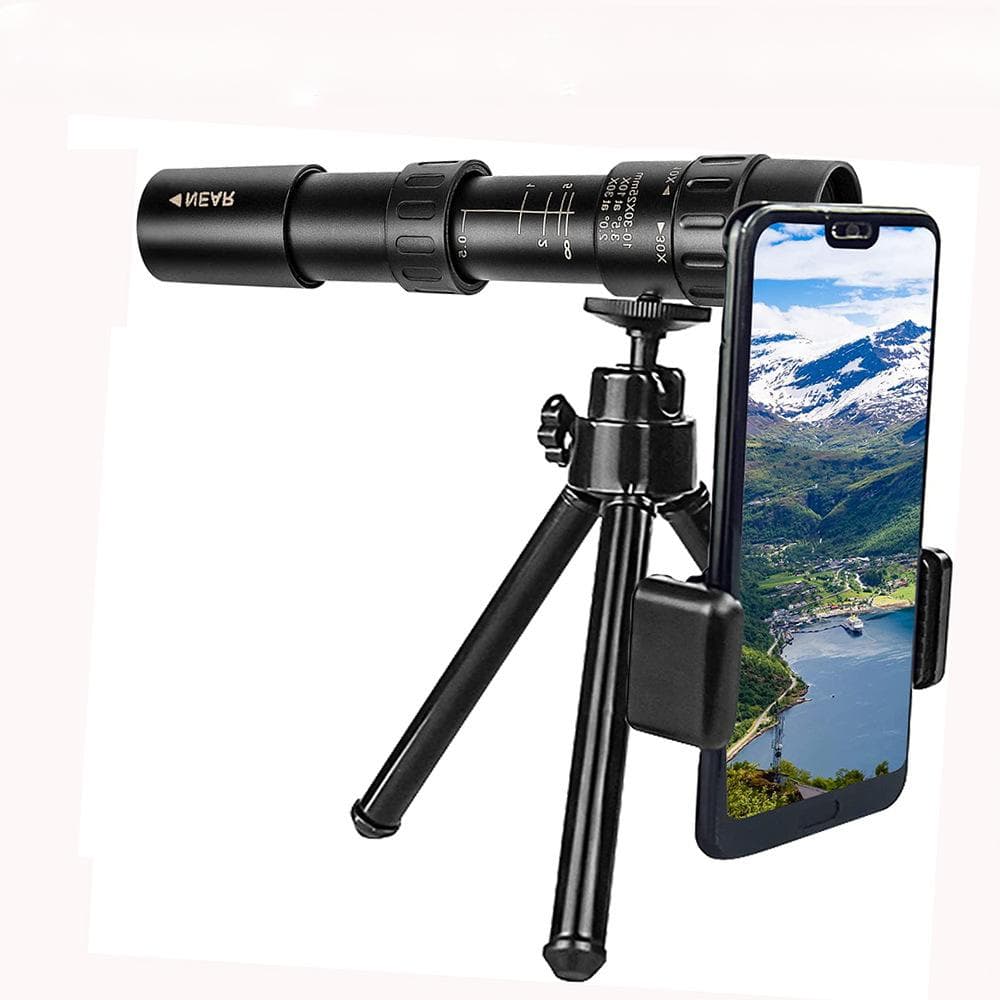 New 10-300*40 Monocular Continuous Zoom Mobile Phone Photo Metal Goggles.
