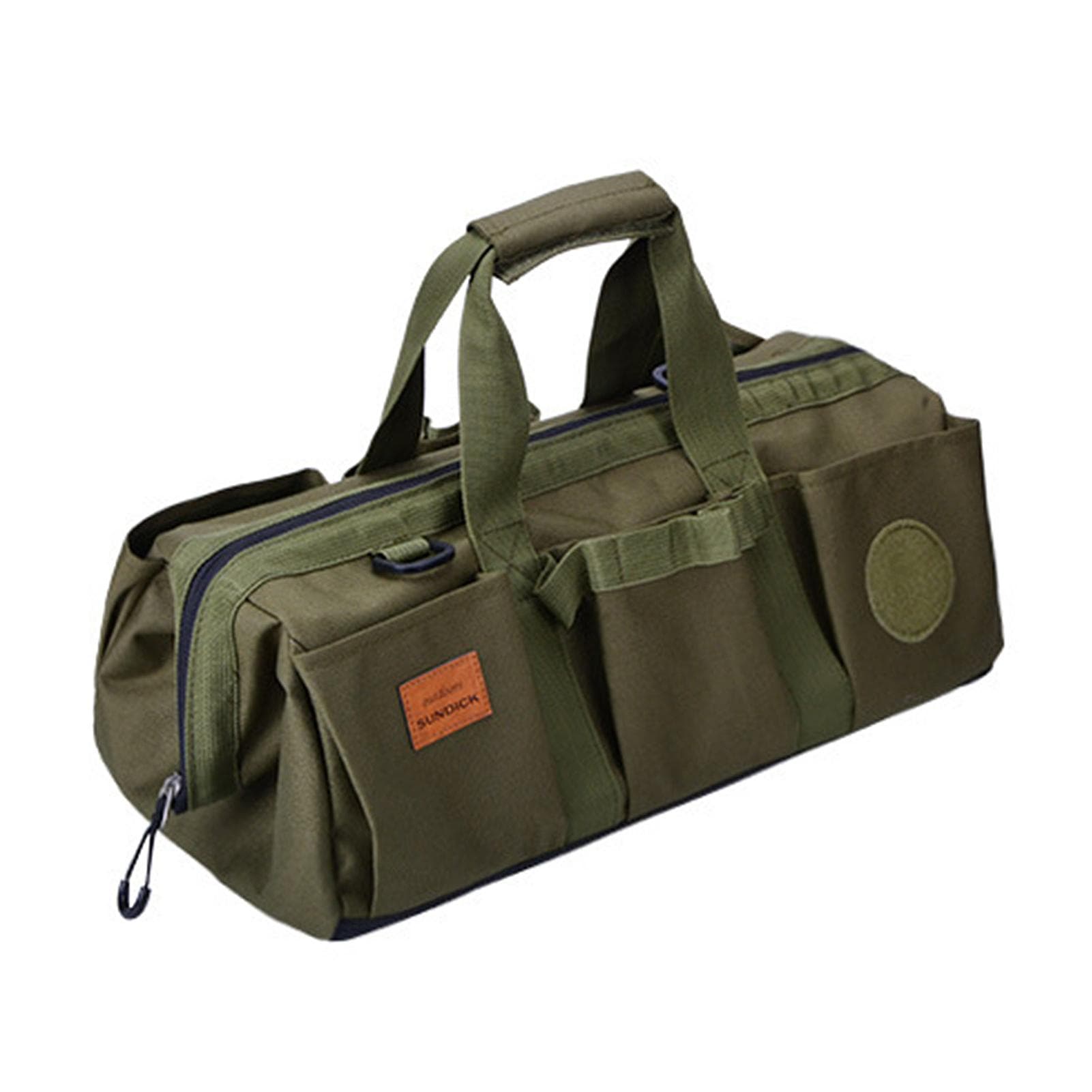 Outdoor Tool Bag Portable Water-resistant Camping Tool Bag Storage Pouch Tote Organizer Bag army green