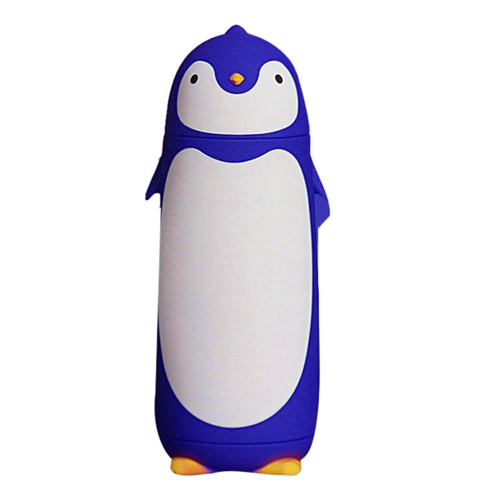 Water Bottle Penguin Design Heat Insulation 300ml Portable Water Cup for Outdoor Blue blue