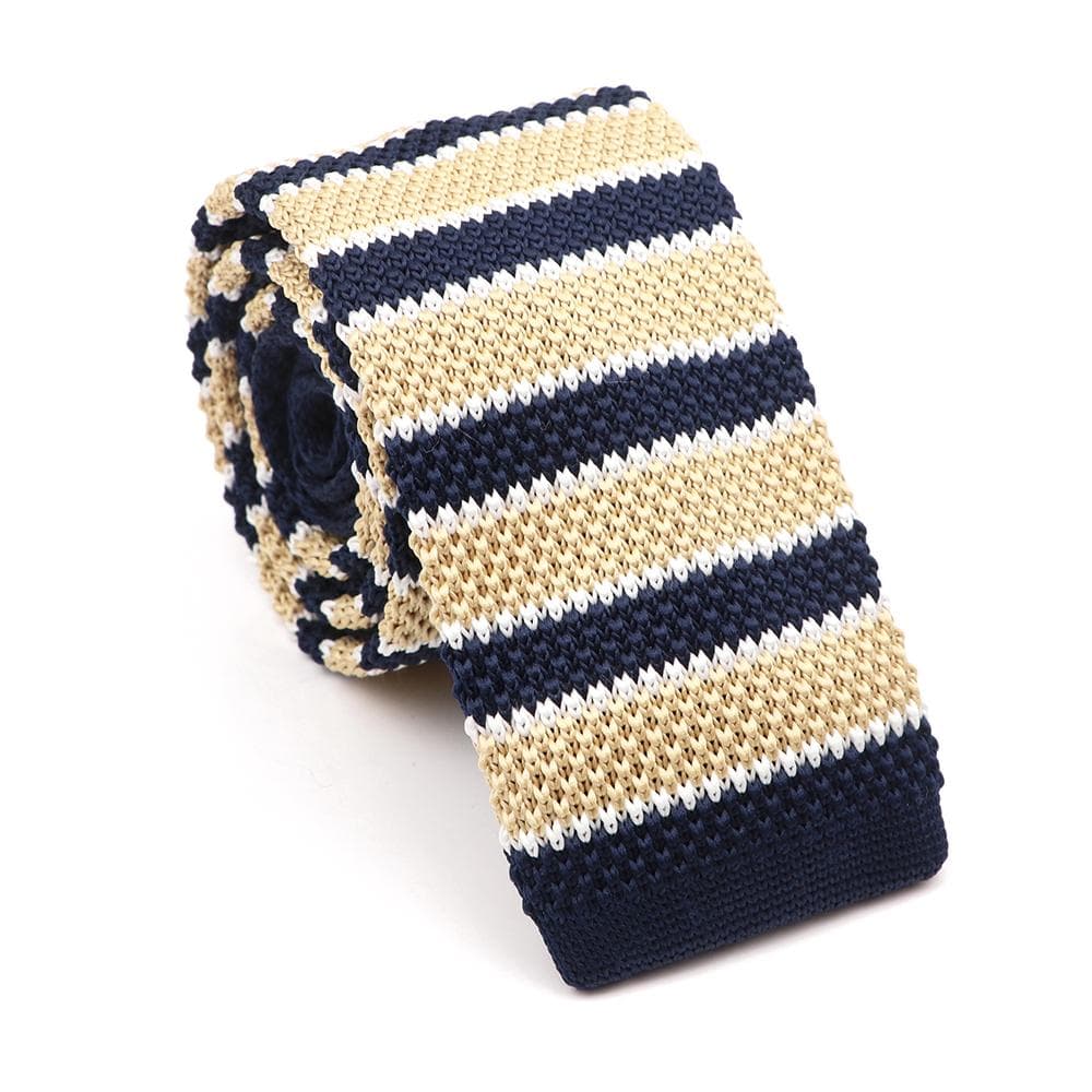 Men's, Solid Color, Knitted Tie, Leisure, Slim Neckties, Wedding, Business,