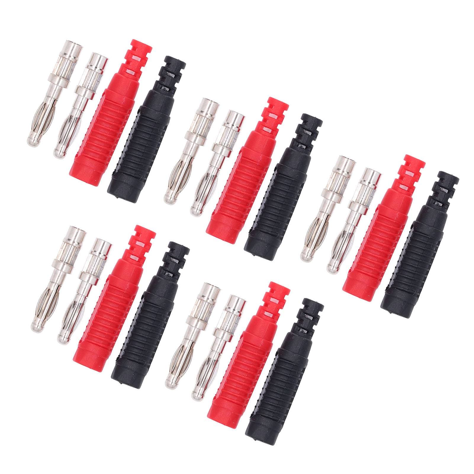 5Set Lantern Banana Plug Male Insulated Banana Socket DIY Connectors for Welding Machinery
