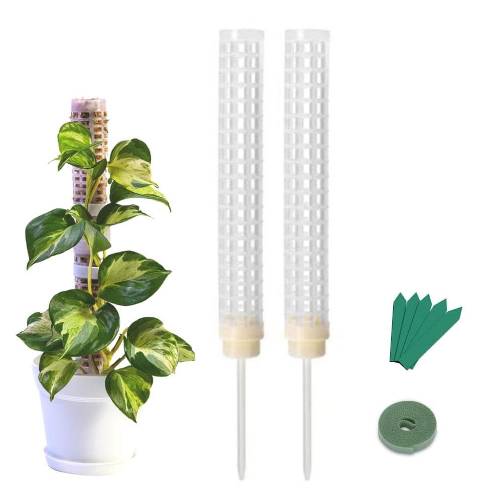 Moss Pole 25cm Plastics Coir Moss Totem Pole Stick for Plant Stakes and Supports Climbing Indoor
