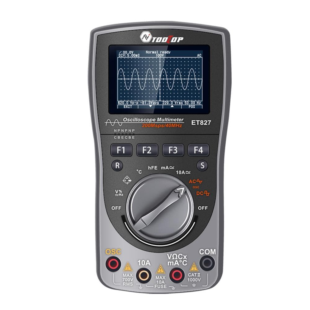 2in1 Oscilloscope Multimeter Digital LCD Display Handheld Oscope Meter 40Mhz Bandwidth 120MSPS multicolour