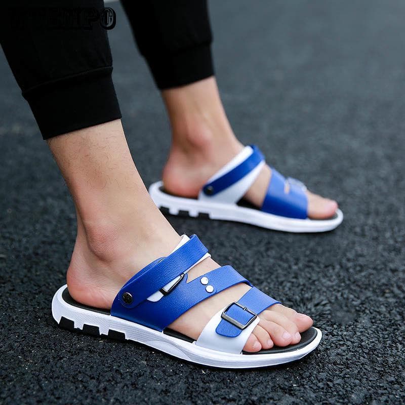 Beach Slippers Men's Shoes New Summer Open Toe Sandals Fashion Outdoor Shoes 41