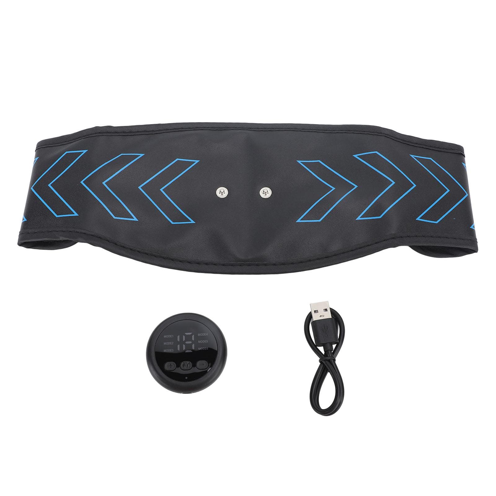 Abs Stimulator Abs Muscle Trainer 6 Modes Adjustable Abdominal Muscle Stimulator for Home Exercise