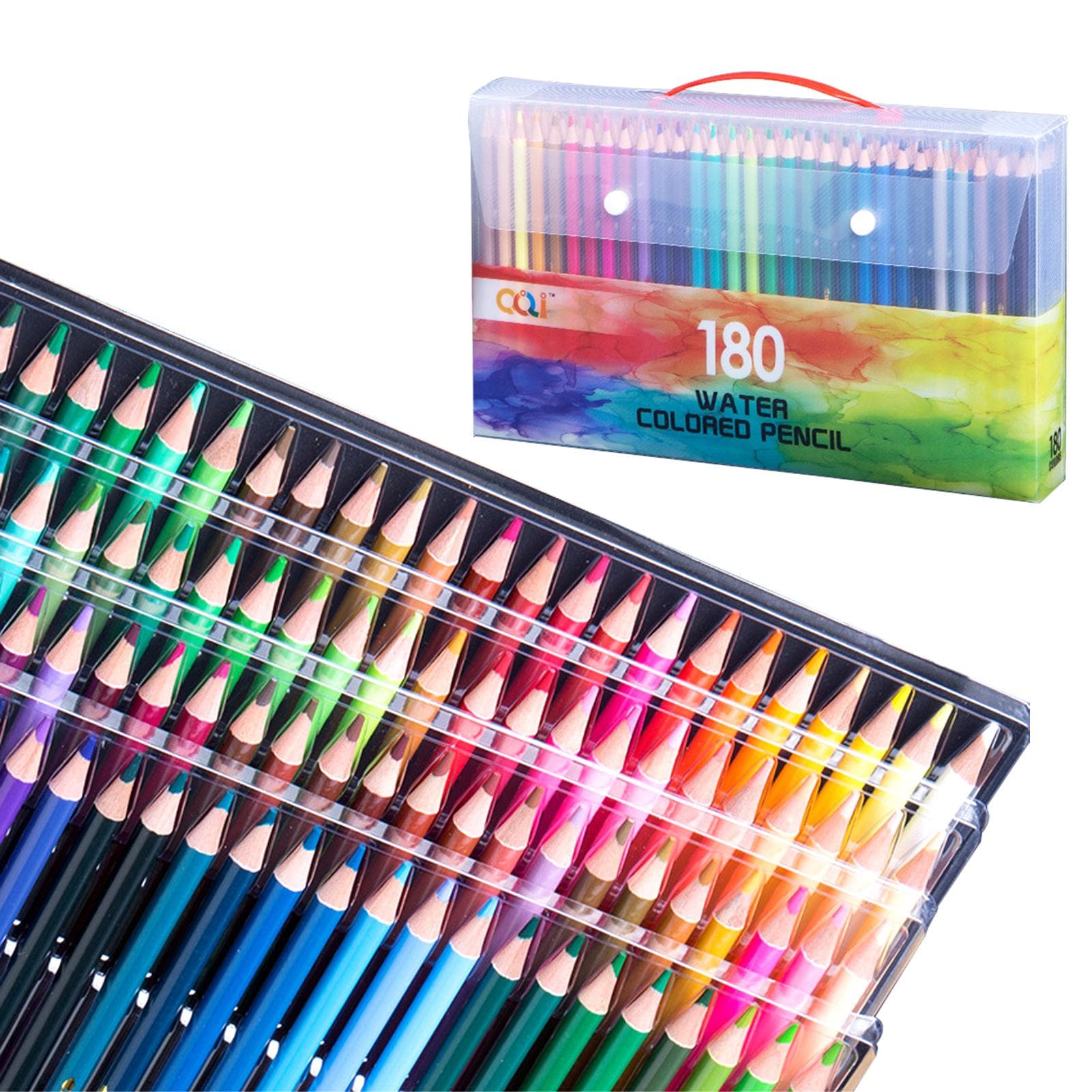 120/150/180/210 Professional Artist Watercolor Pencils Set Water-Soluble Colored Pencils for School 180 Colors