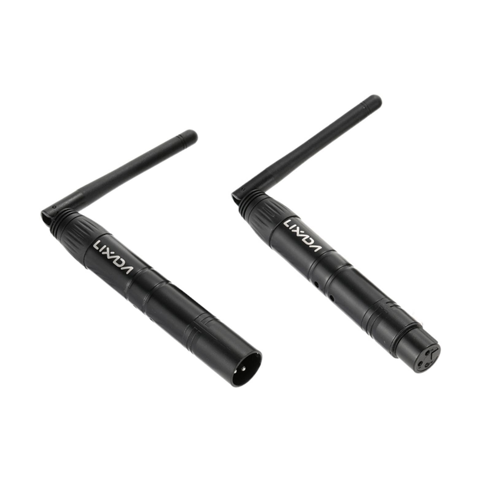 Lixada 2.4G ISM DMX512 Wireless XLR Transmitter Receiver LED Lighting for Stage PAR Party Light US Plug black