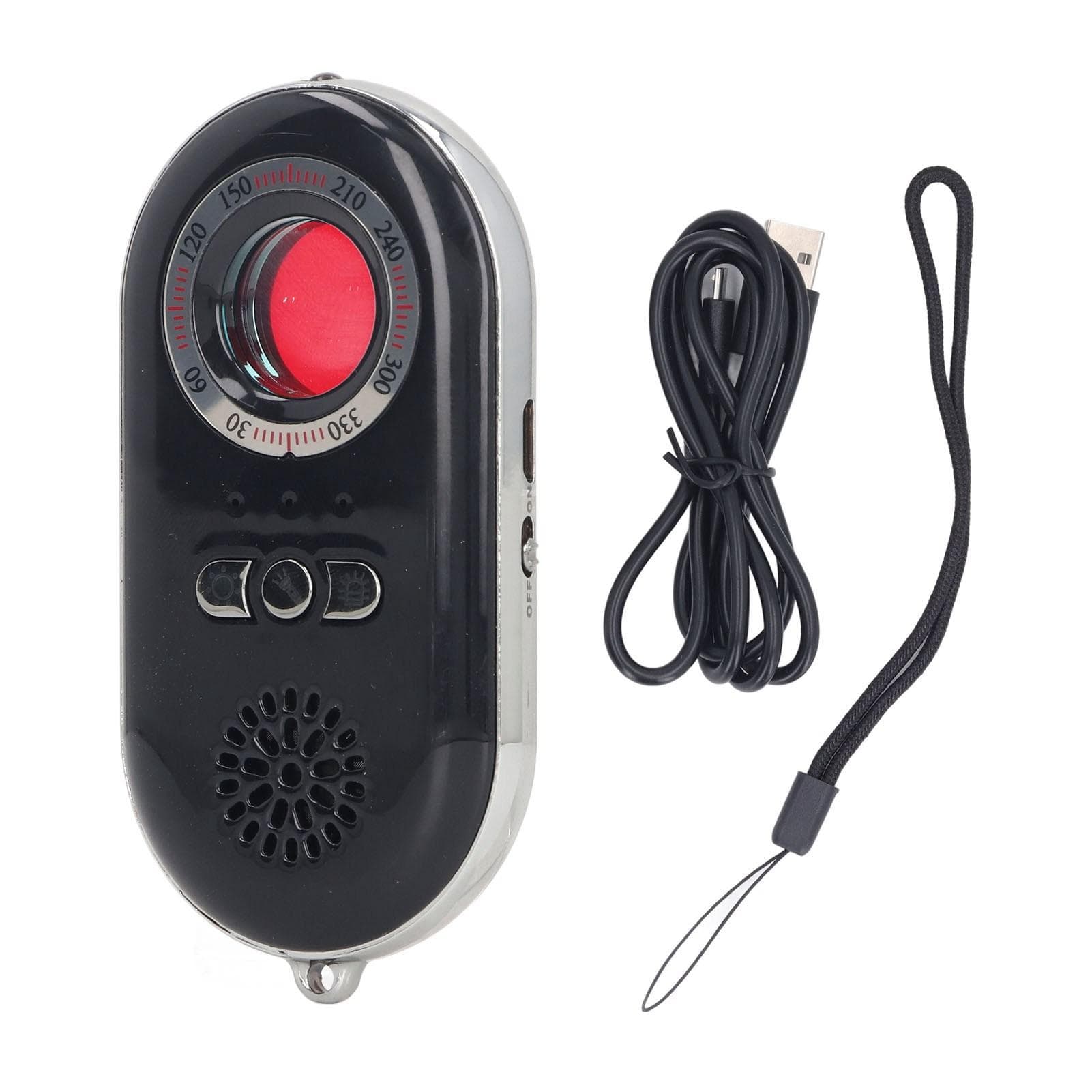 Camera Detector Finder Alarm Infrared Detection Scanner Device with LED Flashlight for Travel Hotel