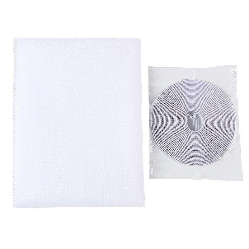 Anti Fly Mosquito Net Window Screen Mesh Self-adhesive Mosquito Insect Flying Bug Net Curtains for Windows Home Protector 1.3*1.5m white