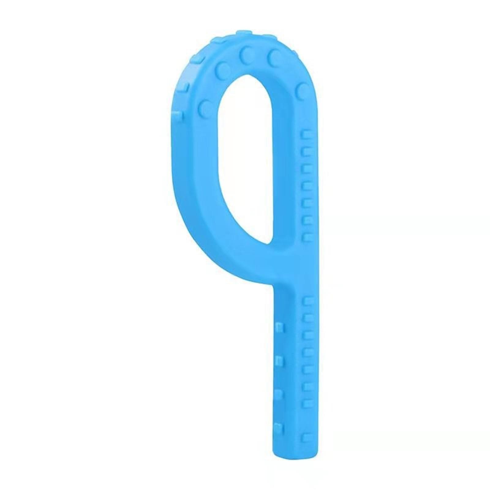 Teether Stick P-shaped Speech Muscle Training Tool For Children One Size sky blue