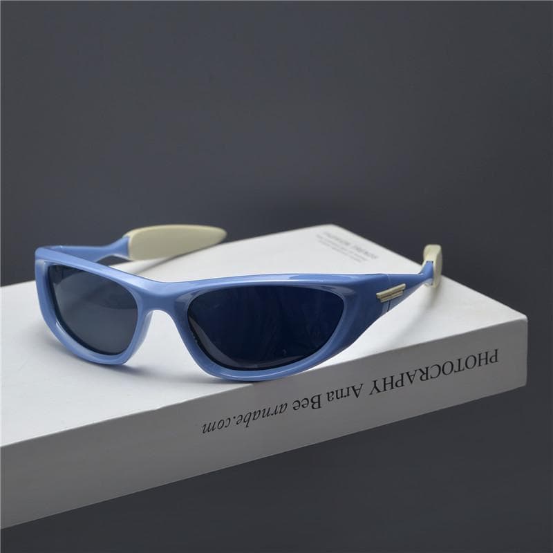 New Vintage Y2K Sunglasses Women Men Brand Rectangle Sun Glasses Oval Eyewear for Male Female MULTI