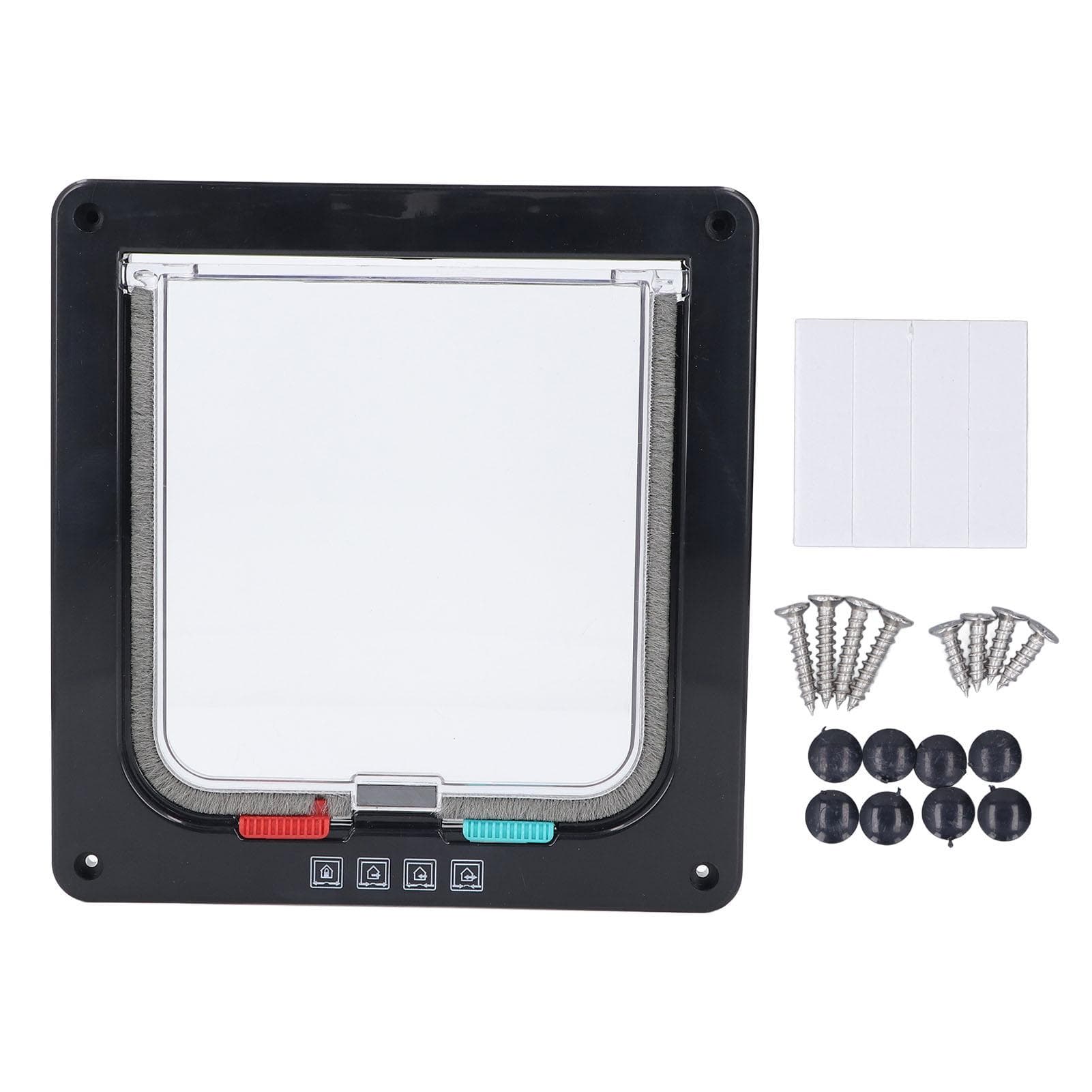 Dog Door Professional Multipurpose Strong Durable Weatherproof Easy Installation Safety Pet Door S(for 2-4kg)