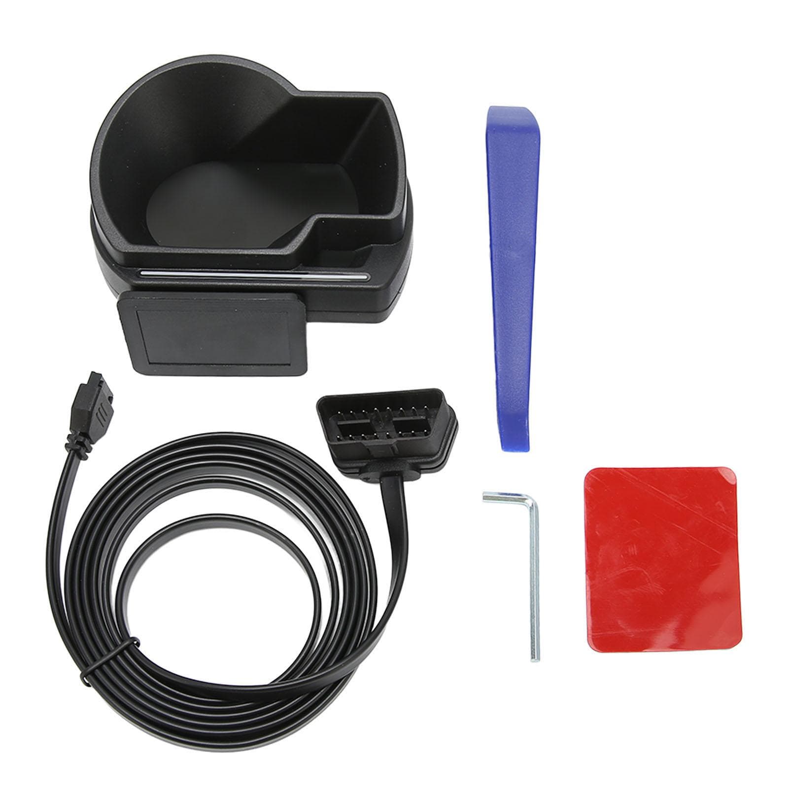 Black Car HUD Display Multifunction Dual Mode OBD GPS HUD Gauge for OBD II Compact Car