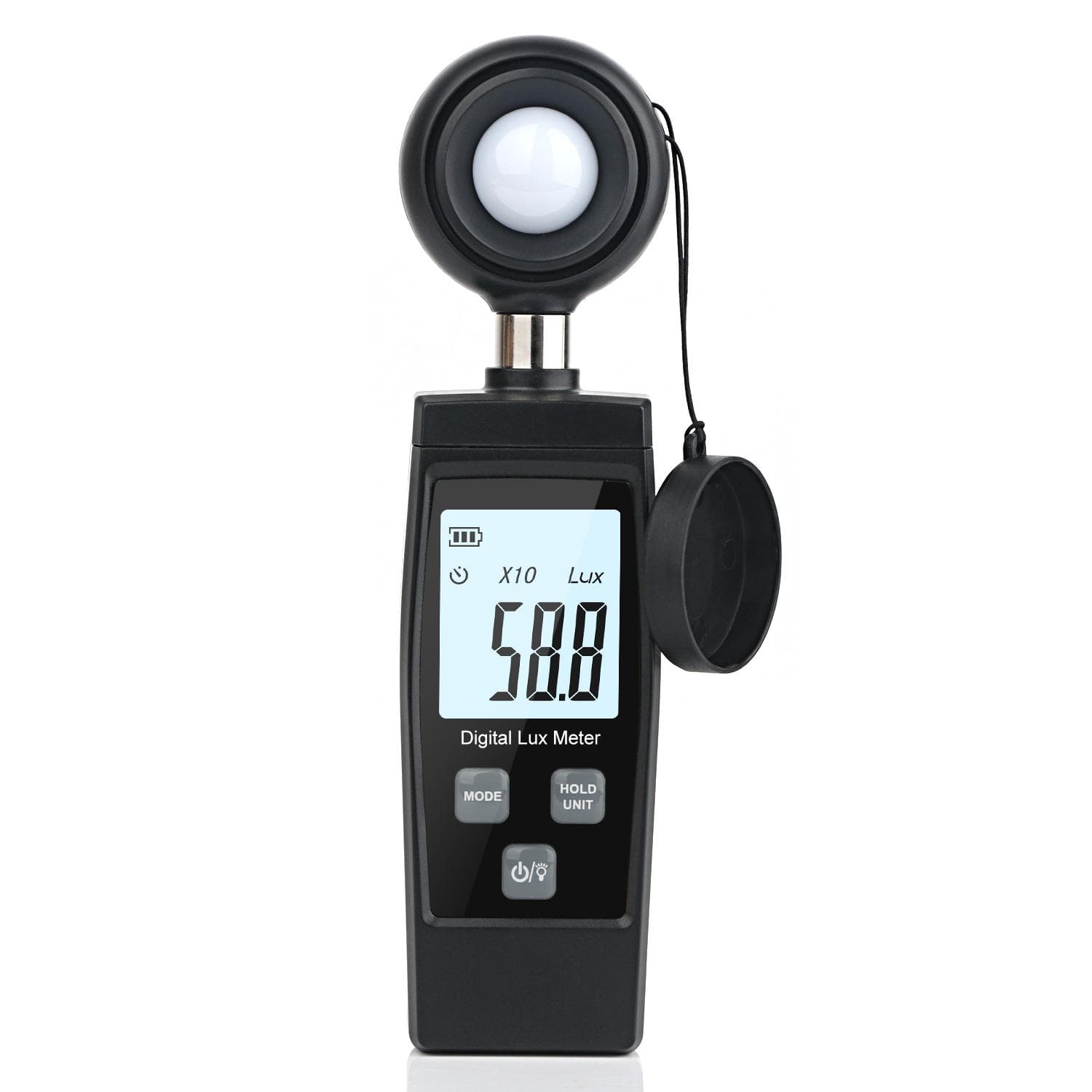 Light Meter Handheld Lux Meter for Ambient Light Intensity Monitoring Digital Photometer Range up black