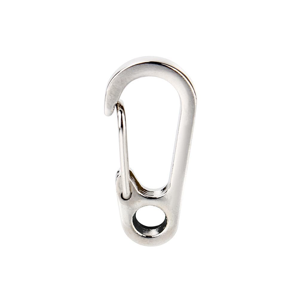 Outdoor Camping Hiking Carabiner Hook Stainless Steel Keychain Buckle Release Keyring