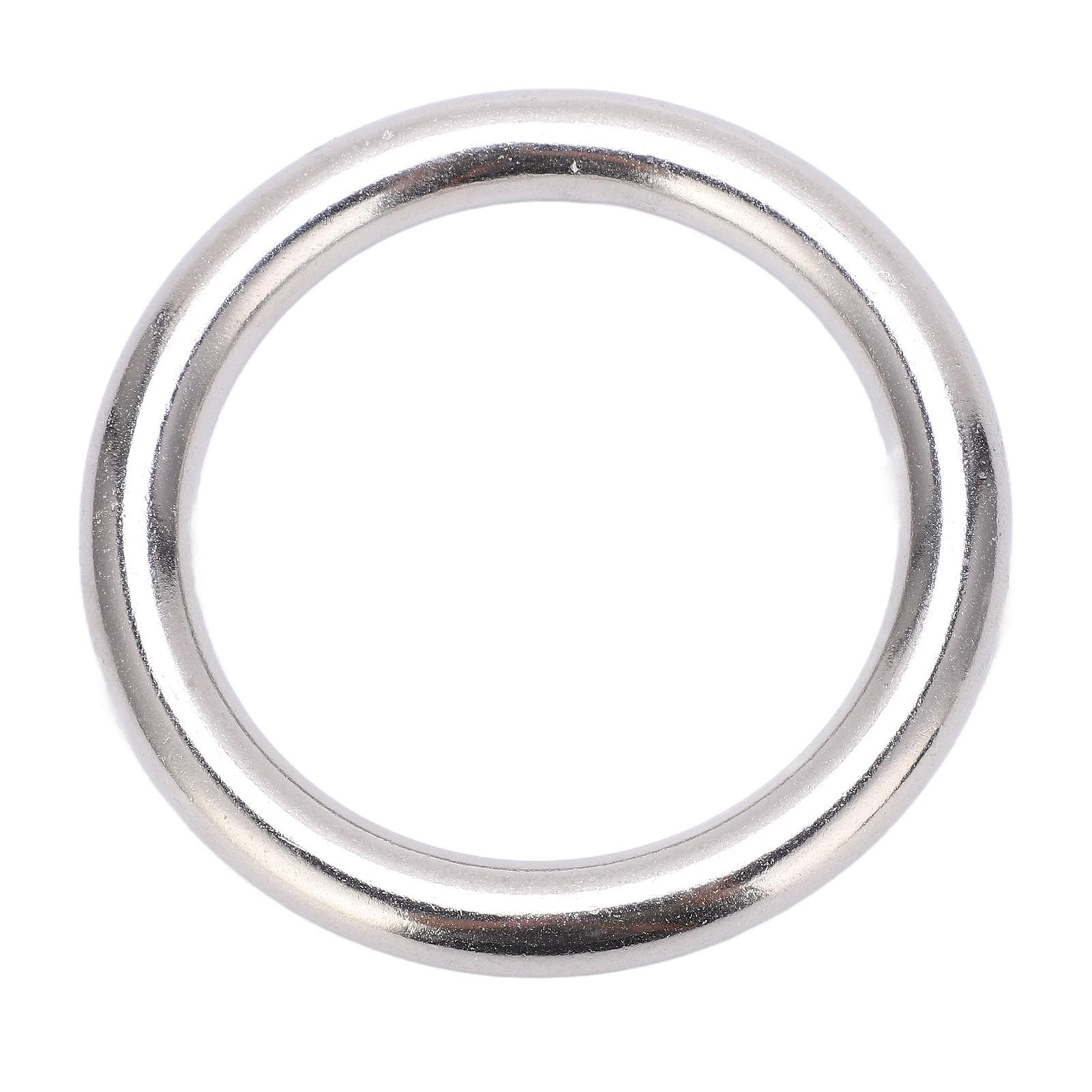 Welded O Ring Stainless Steel Welded Round Ring for Navigation Diving Hammocks and Bags10x60mm