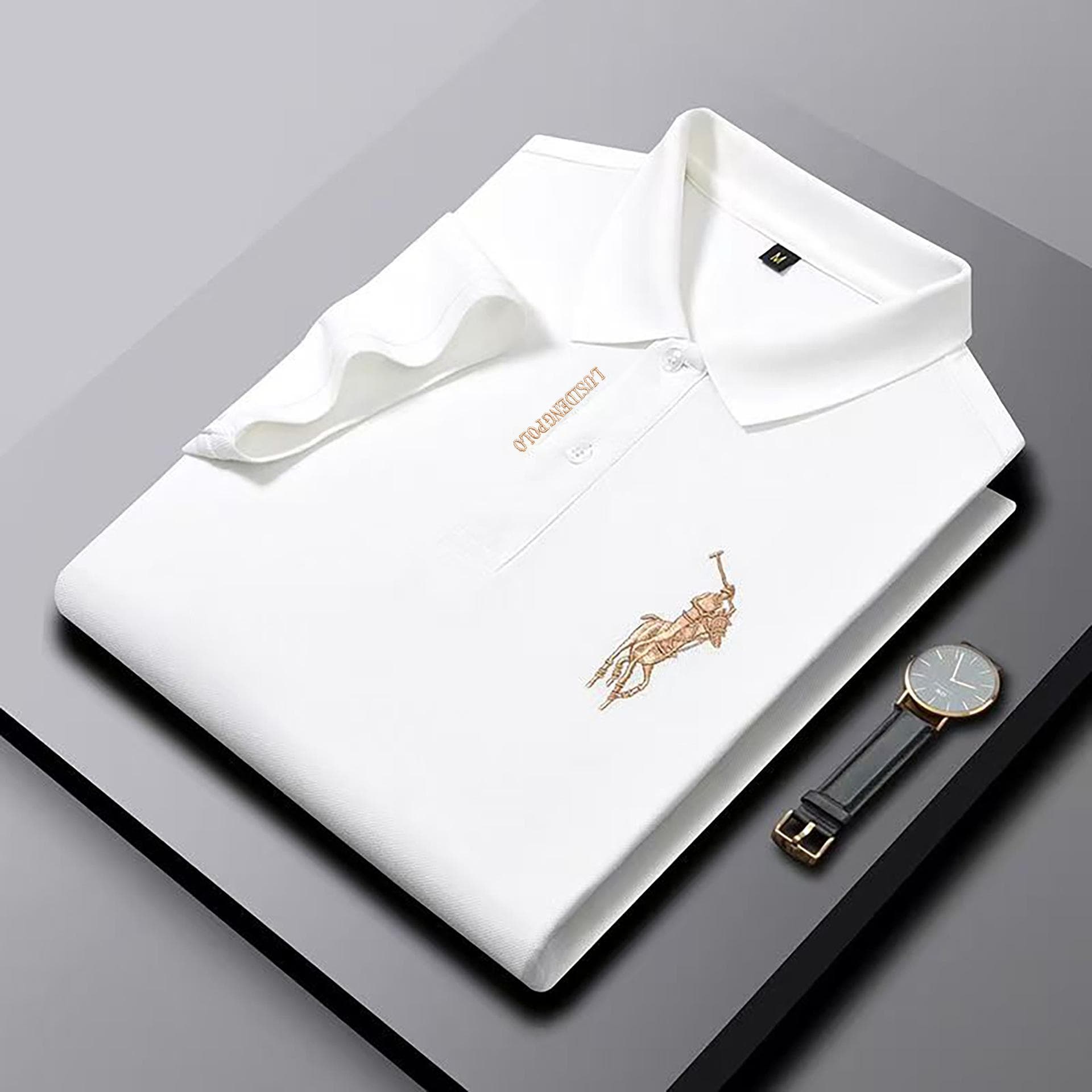 Men's Polo Shirt Summer Short Sleeve T-shirt Men's Bottoming Shirt Casual Embroidered Polo Shirt XL
