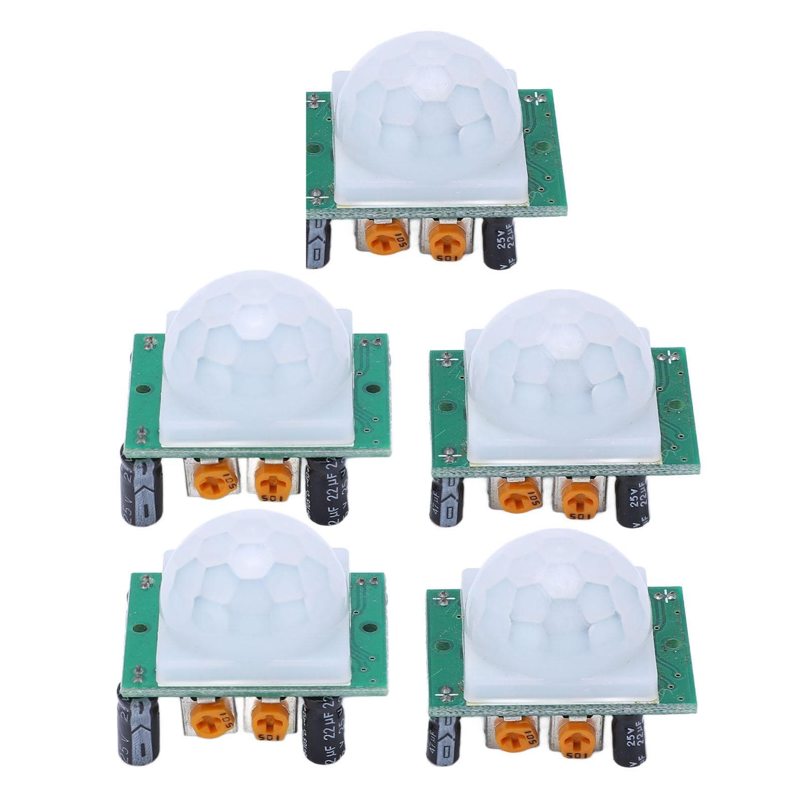 5Pcs PIR IR Module PCB Sensitive Stable Accurate Low Consumption Human Motion Detector for Alarm