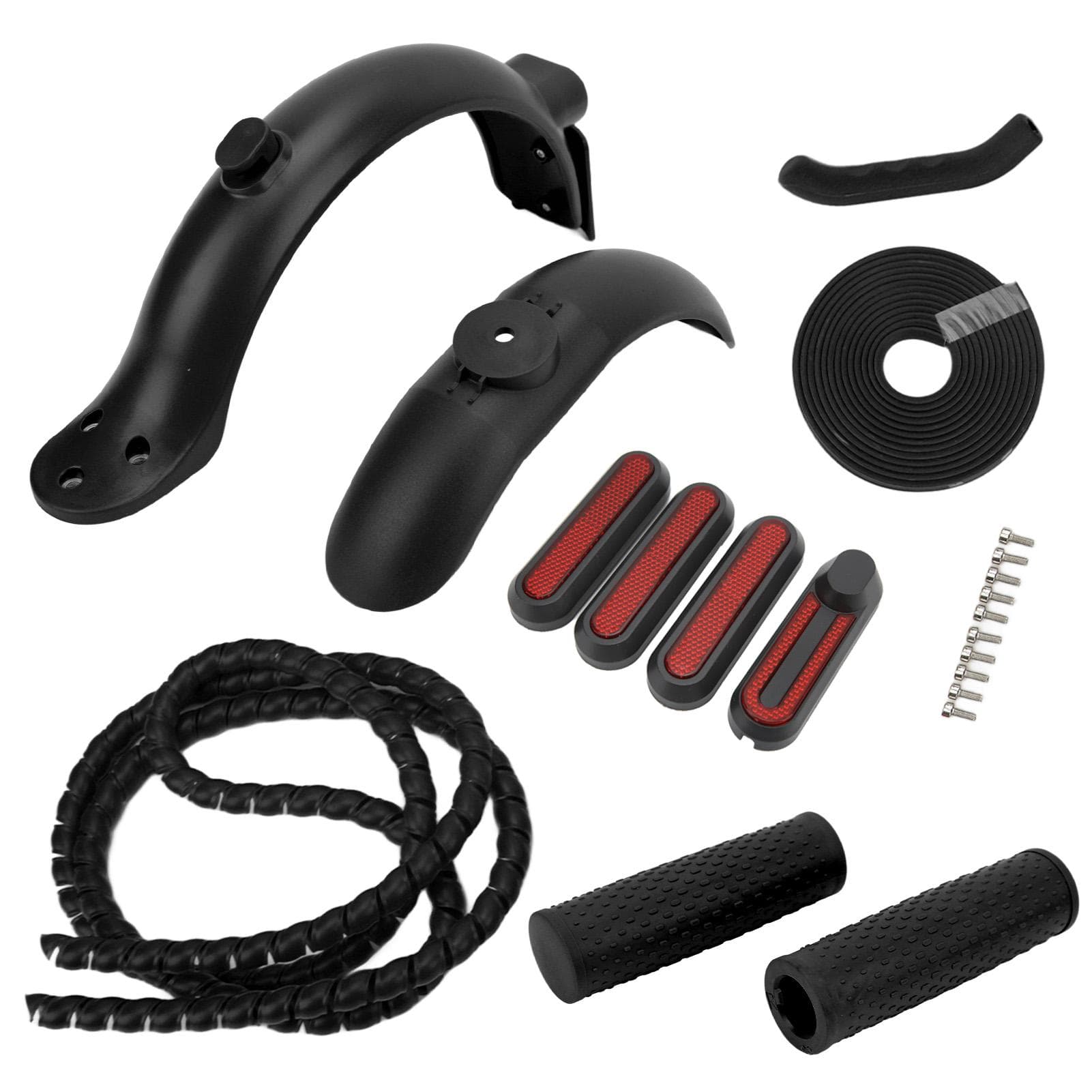 For Xiaomi Electric Scooter Accessories Includes Rear Front Mudguard Side Cover Handbrake Silicone