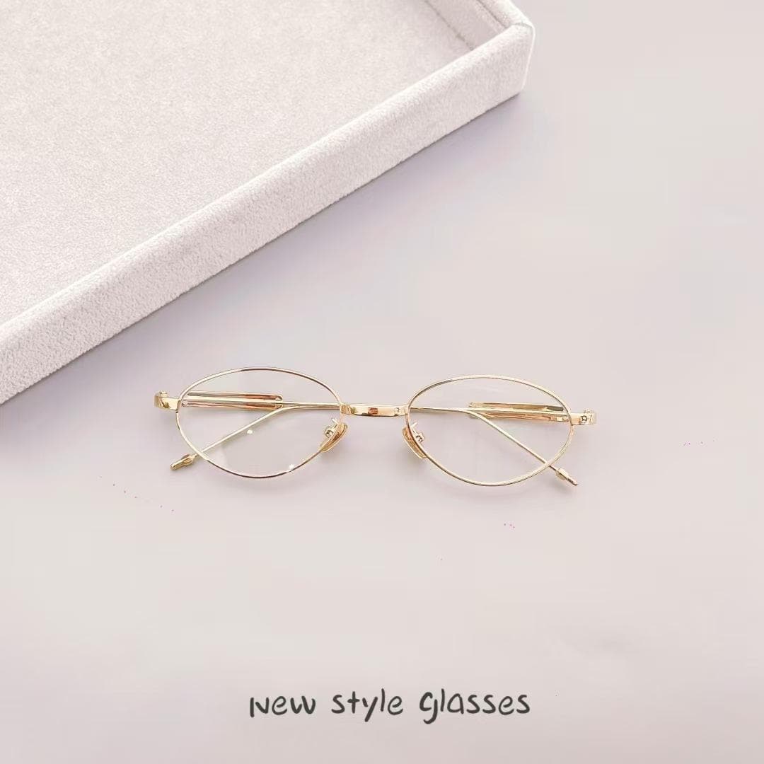 Oval Shape Men Sunglasses Fashion Anti-reflective Trendy Sun Glasses for Women Campus Style UV Protection