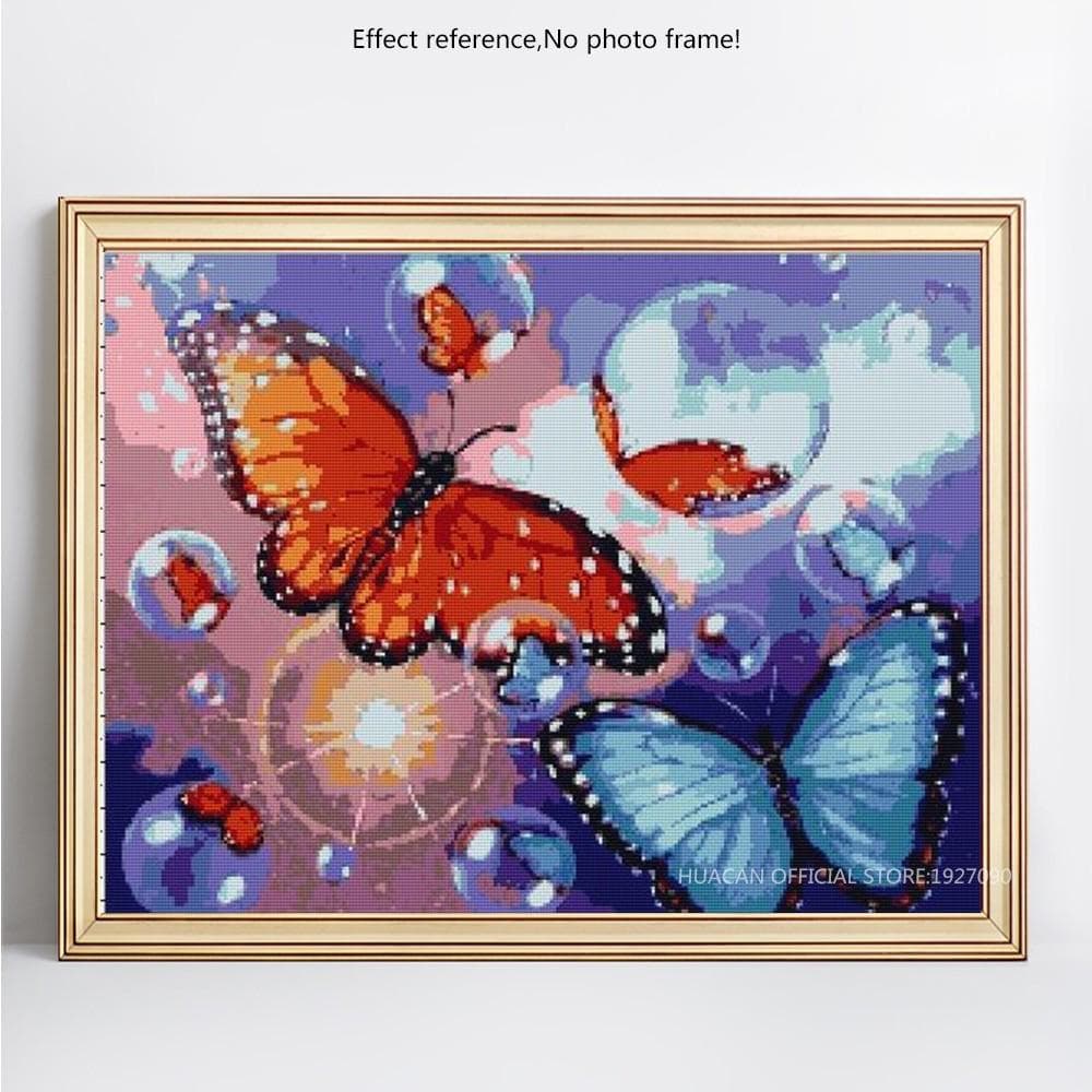 Diamond Painting Full Round Butterfly Diamond Mosaic Animal Diamond Embroidery 20X30CM