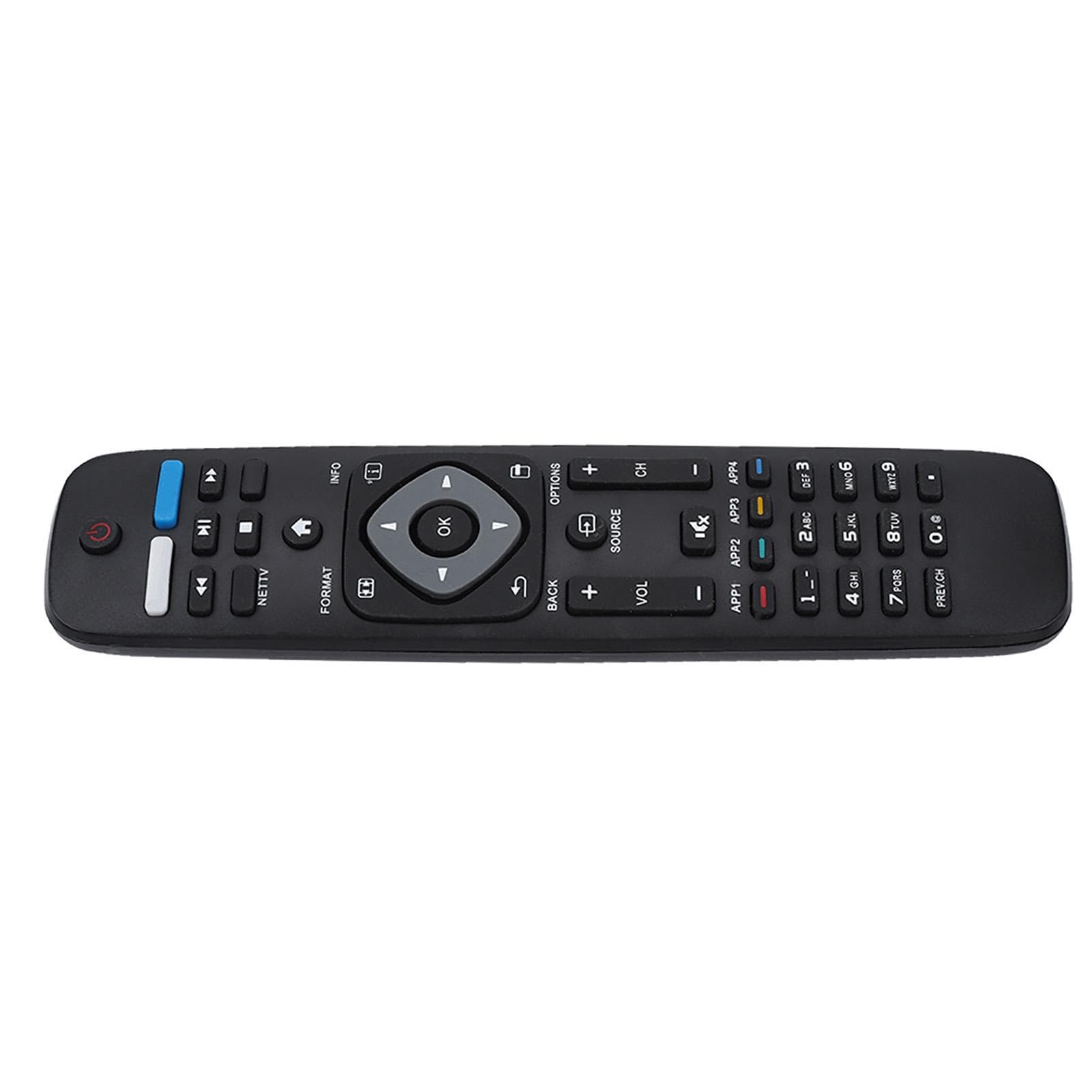 Replacement 4K UHD TV Remote Control For Philips NH500UPNH500UW black