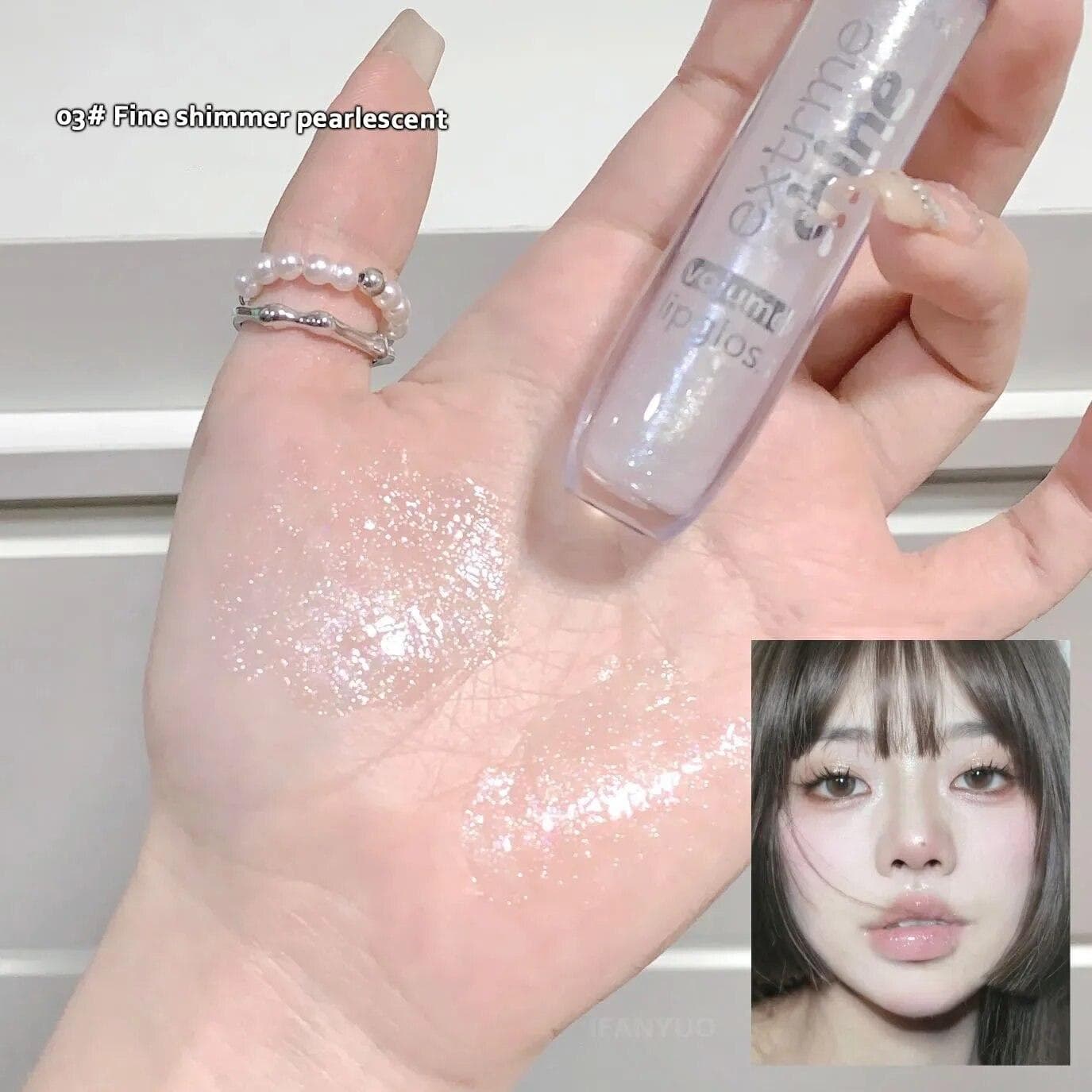 Lip Gloss Mirror Water Glossy Lip Glaze Lasting Liquid Lipstick Clear Glitter Primer Aqua Glowing Lip Oil